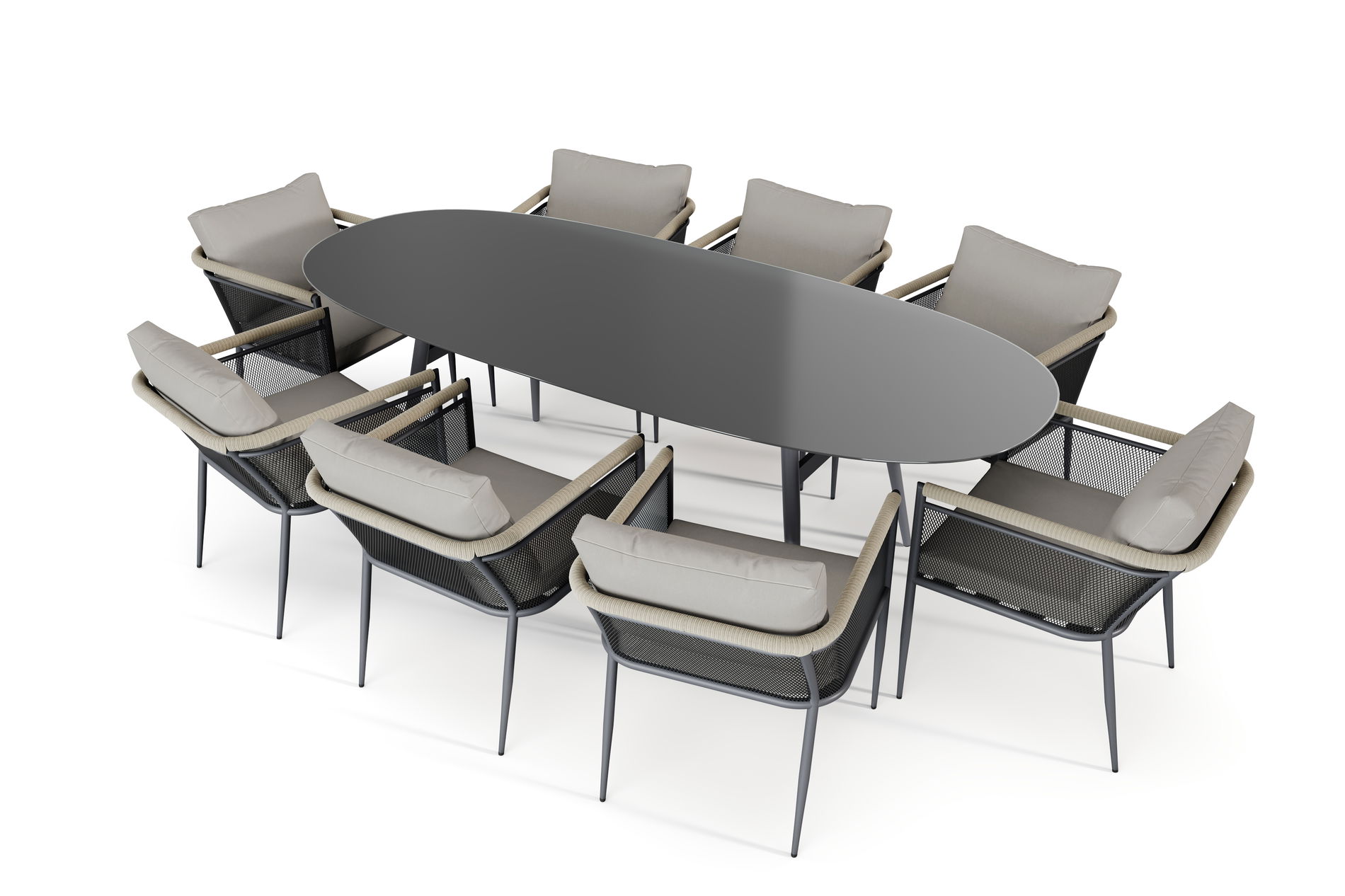 Lexo Dining 8 antracita