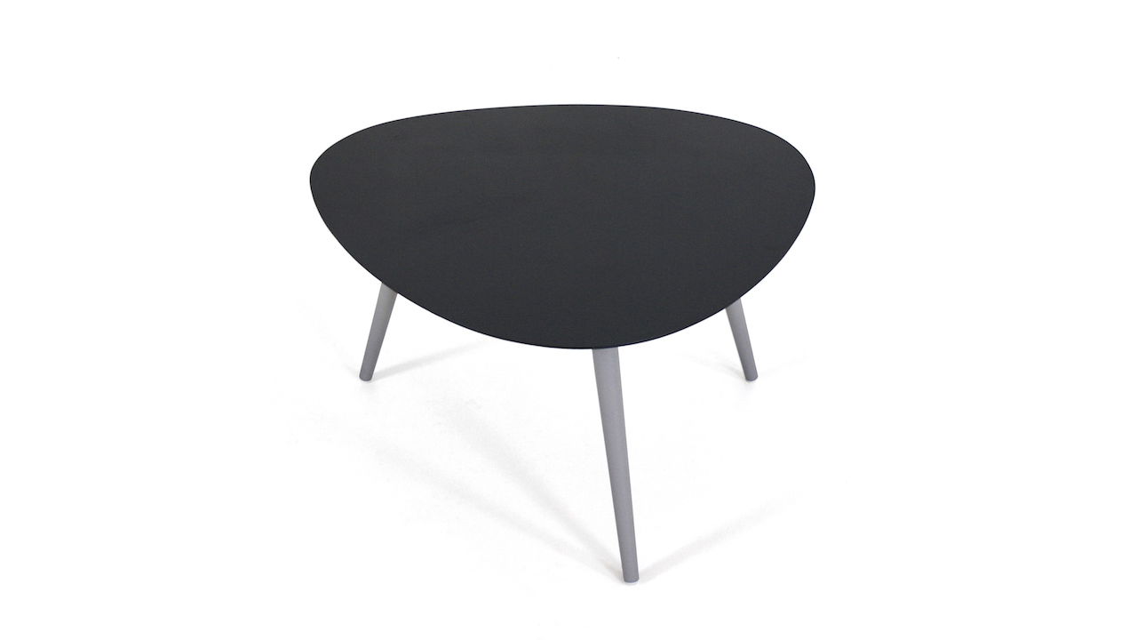 Mesa auxiliar de aluminio Kidney 65 cm (antracita)