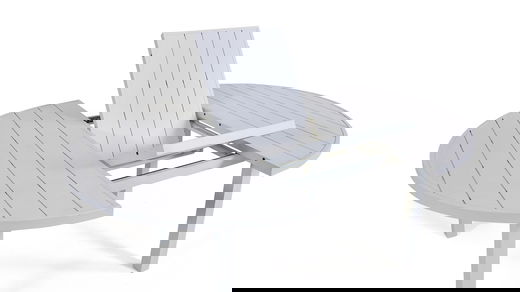 Mesa de comedor extensible 145/197 cm, redonda Mesa de comedor extensible 145/197 cm, redonda