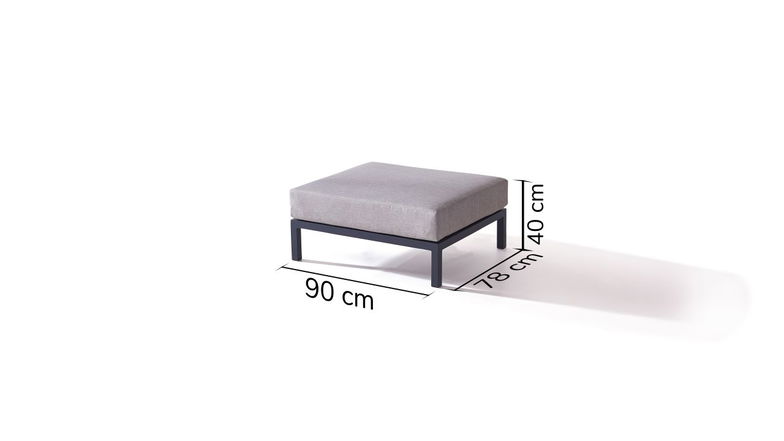 Plaza Reposapiés 78 cm - antracita