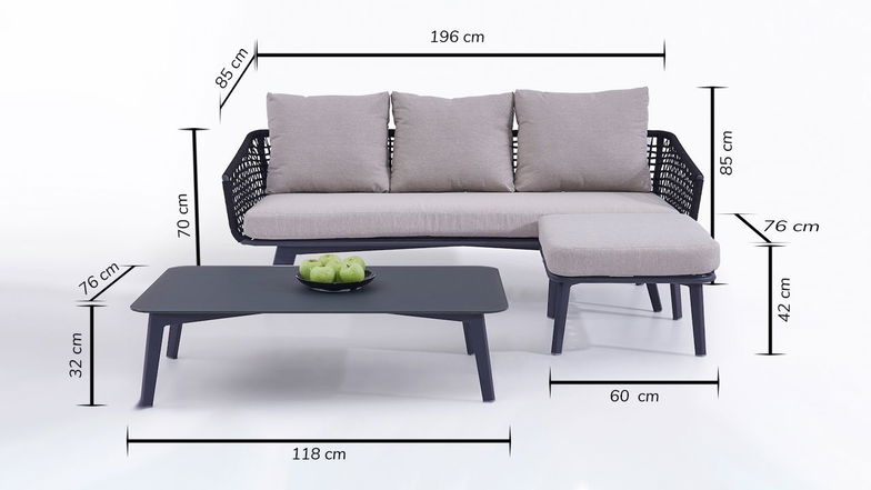 Divan Salón  Mini (gris)
