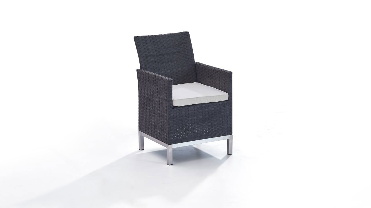 Silla de acero inoxidable Lusee, 2 unidades