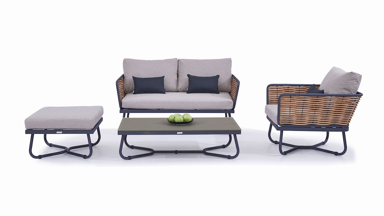 Polyrattan_Sitzgruppe_Cosma_honig_1