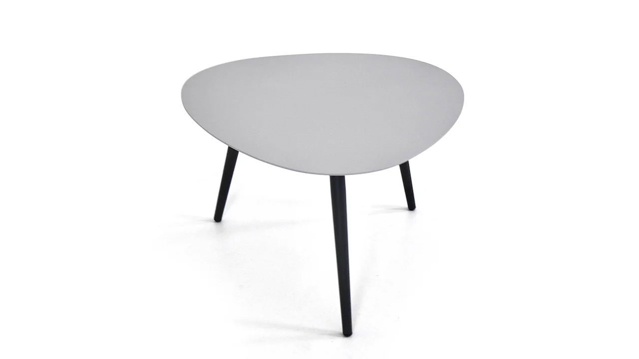 Mesa auxiliar de aluminio Kidney 65 cm