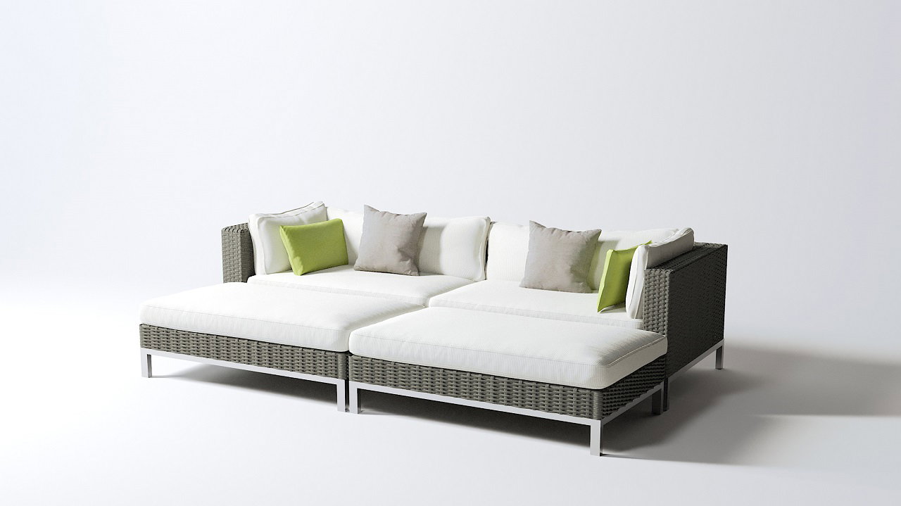 Cojines para asiento y respaldo Montpellier