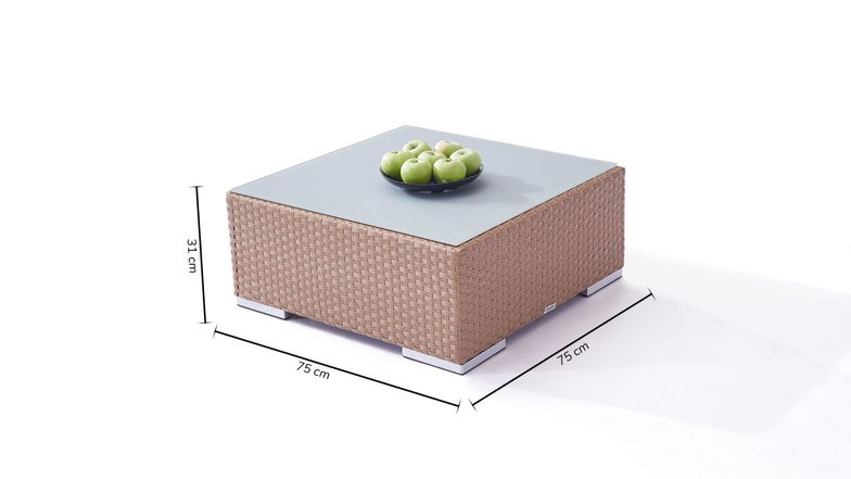 Mesa Cube 75 cm (blanca)