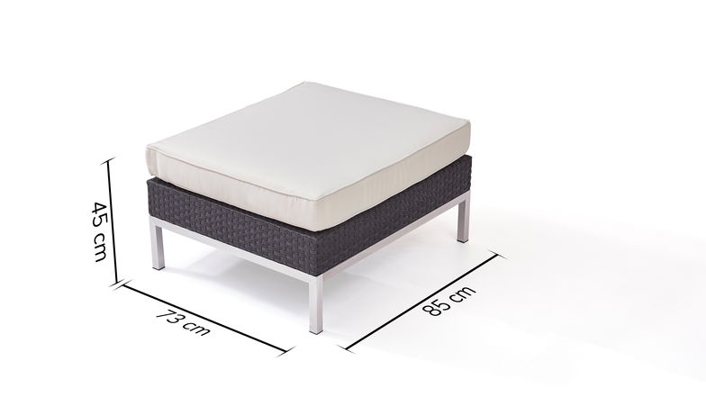 Reposapiés de acero inoxidable Silva 85 cm